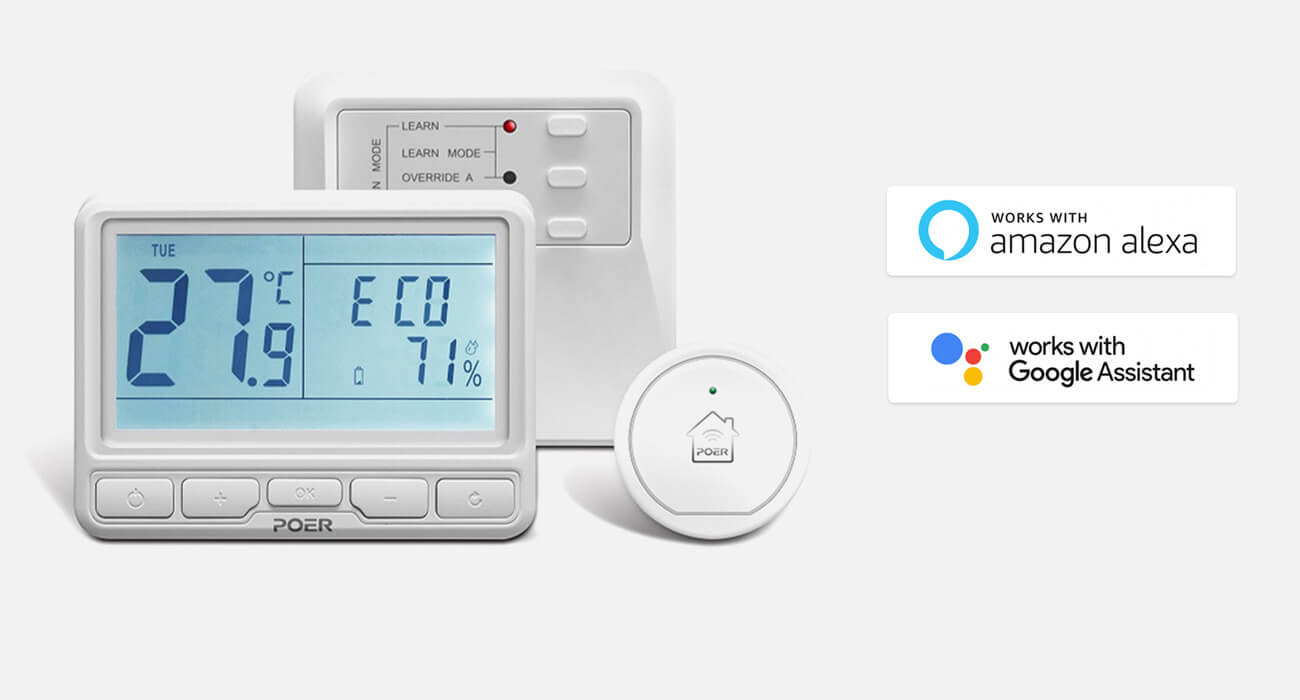 POER PTC10+PTR16+PTG10 Wifi wireless thermostat