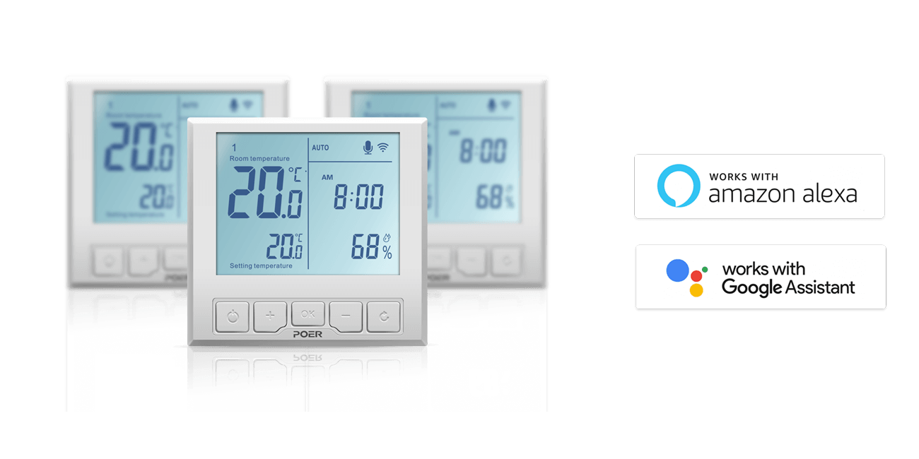 POER PTC26 Electric Heating Wifi Thermostat